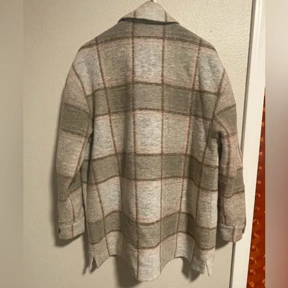 Closed Titania Plaid Shirt Jacket in Muddy Beige - Picture 3 of 6